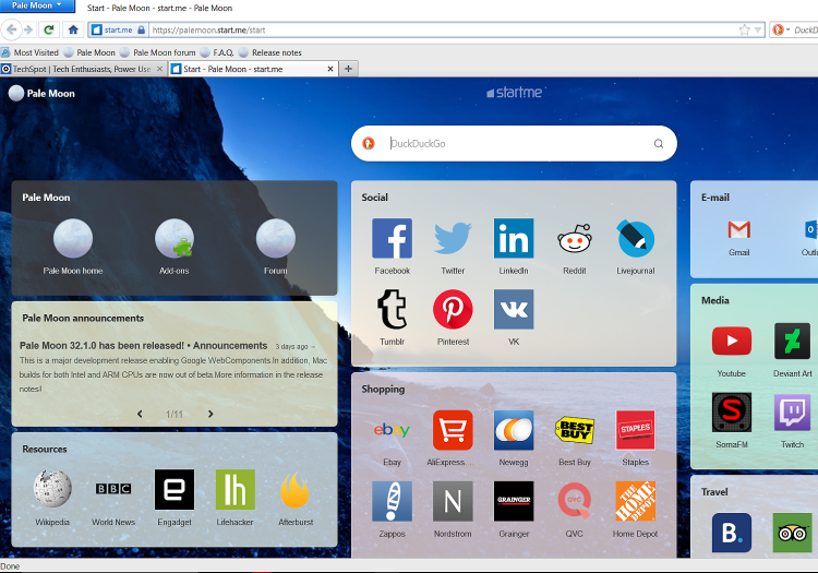 pale moon private browsing
