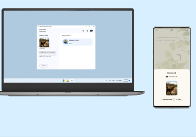 google nearby share windows pcs windows android mobile with video