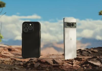 google apple iphone-mocking iphone advertising google pixel with video