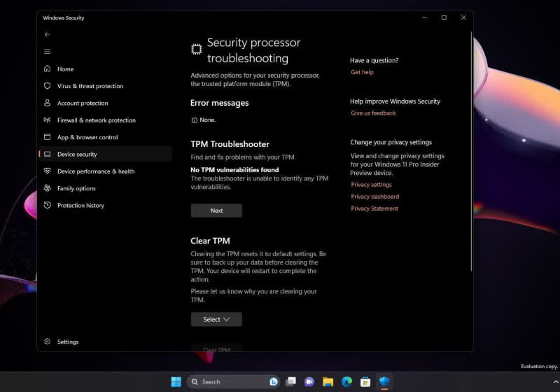 Windows 11 23H2 update announced, meanwhile Insider build adds system repair and TPM troubleshooter