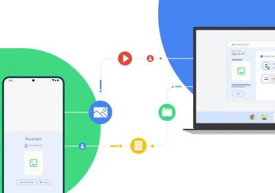 google airdrop android windows mobile downloads nearby share