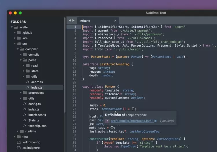 Sublime Text text editor