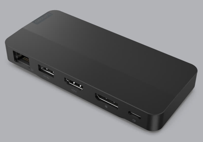 Lenovo unveils USB-C Dual Display Travel Dock with 100W USB power delivery