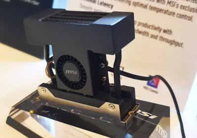 msi pcie ssd ces liquid cooling