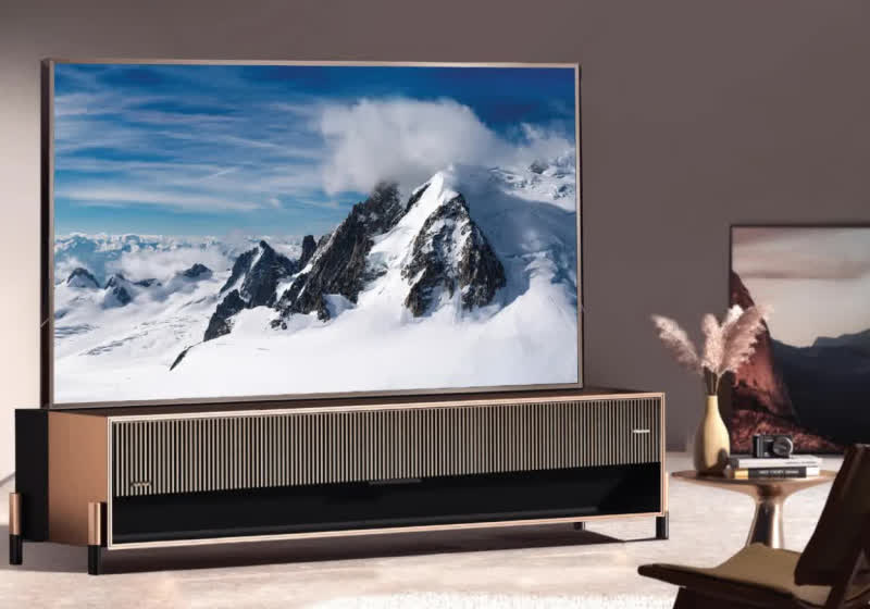 "Rollable Laser TV" Hisense unveils 110" TV with 10,000 nits