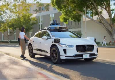 man waymo los angeles autonomous vehicle