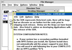 ancient windows ibm operating system os2 with video