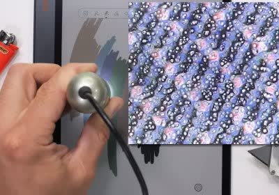 color e-ink crazy microscope found with video