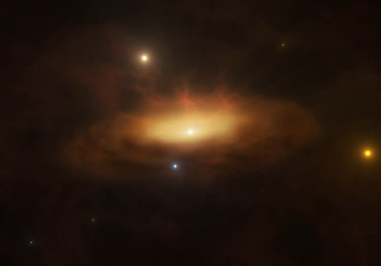 astronomers with video black hole galaxy astronomy