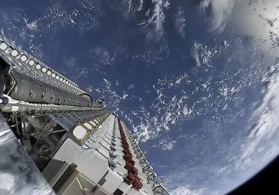 starlink 8gbps satellite spacex with video
