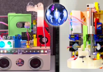 storage retro floppy disk with video