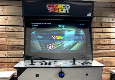 colecovision launches full-size arcade cabinet retro games rom support colecovision arcade retro gaming