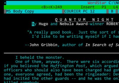 classic wordstar dos word abandonware robert sawyer