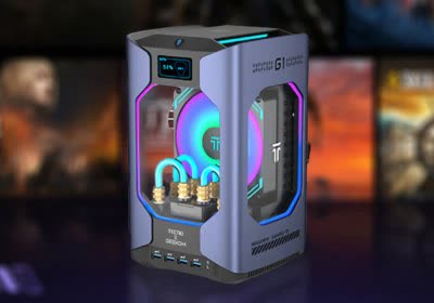 rtx liquid cooling mini pc with video kickstarter