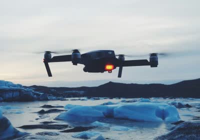 drones flight with video