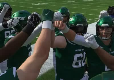 york jets broncos madden nfl new york jets woody johnson jerry jeudy with video