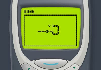 coder snake nokia qr code retro gaming