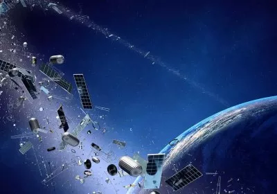 airplane satellite flight space junk
