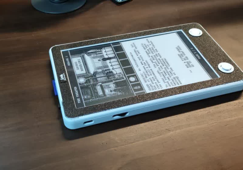 E-ink technology meets interactive storytelling in new hybrid handheld console