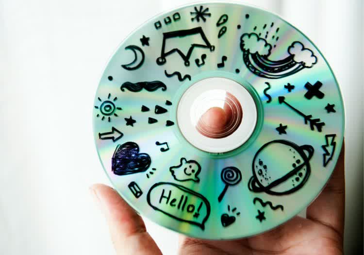 dvd cd optical media