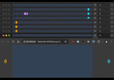 developer pong chrome browser tabs retro gaming