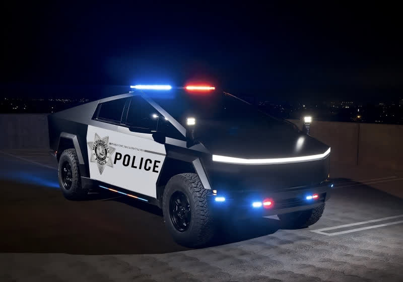 Mysterious benefactor donates Las Vegas police 10 Tesla Cybertruck patrol and SWAT vehicles