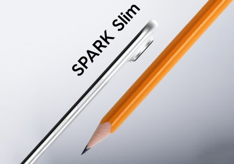 tecno spark slim mwc smartphone slim tecno thin