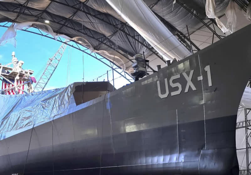 DARPA launches Defiant, a 180-foot fully autonomous warship for extended missions