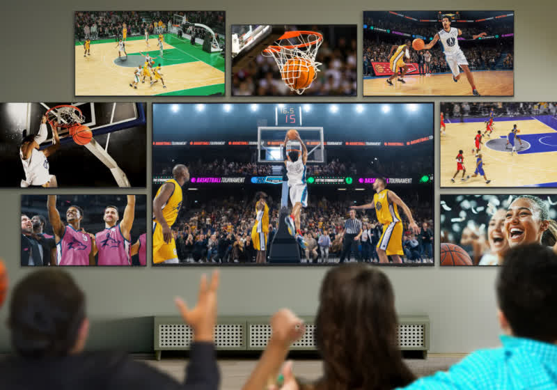 Samsung's March Madness bundle includes eight TVs, featuring a 98-inch model and an 8K set