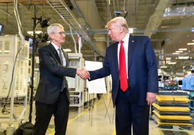trump believes apple manufacture iphones iphone pure fantasy china manufacturing tariffs donald trump