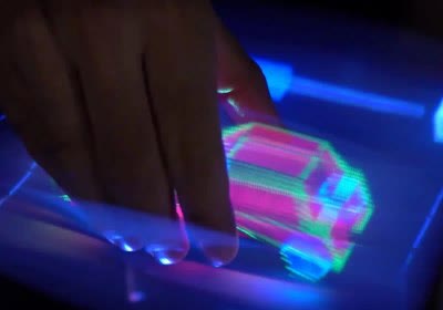 touchable holograms with video