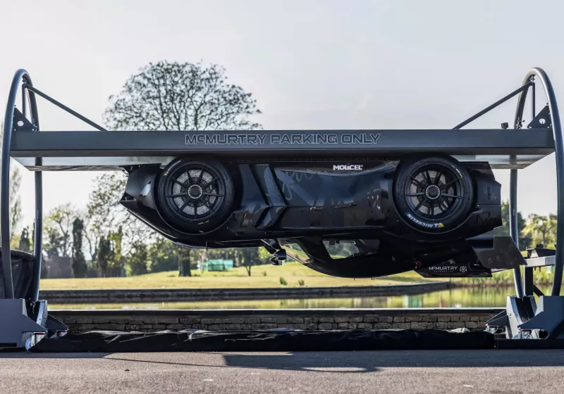 Watch this electric car demolish a 20-year-old F1 lap record and drive upside down