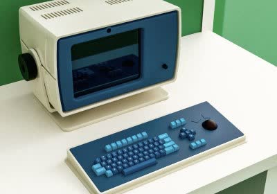 severance keyboard retro apple tv plus
