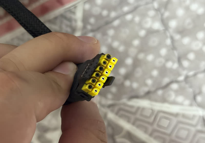 Nvidia RTX 5090 owner reports MSI's yellow-tipped 12V-2×6 power cable melted despite foolproof design