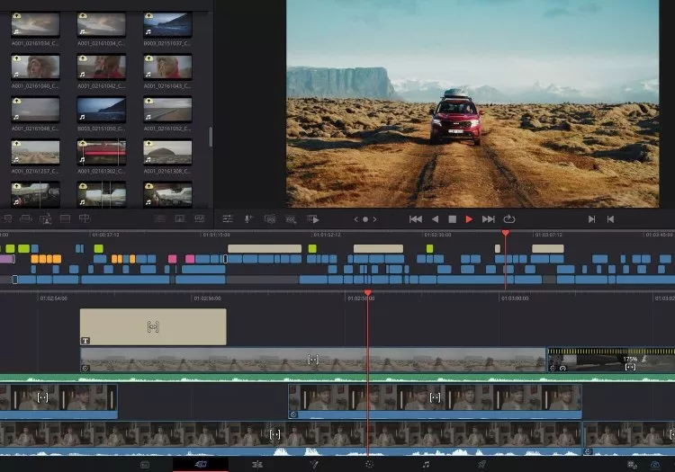 davinci resolve video editing
