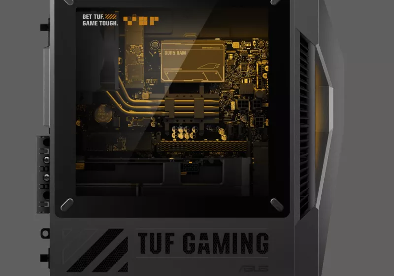 The Asus TUF Gaming T500 is a mobile CPU-powered desktop for better thermals