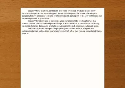 write focuswriter office focus writing
