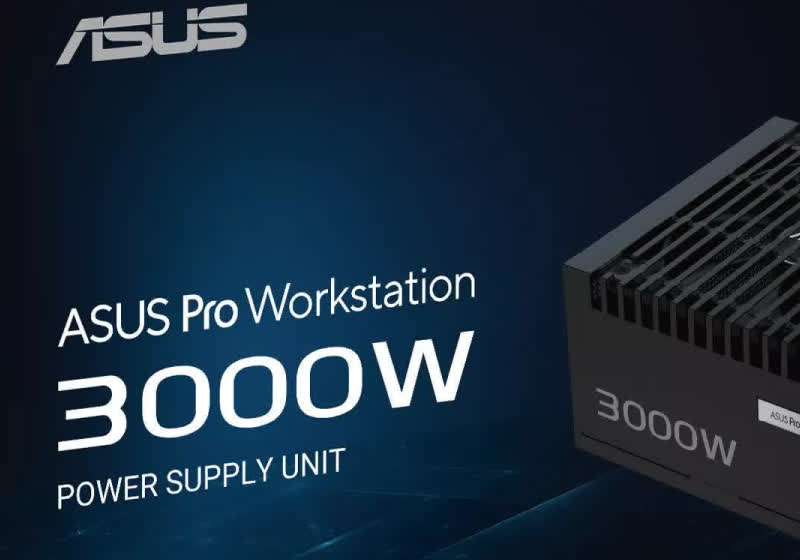 Asus continues power supply arms race with new 3,000W PSU that handles up to four RTX 5090s
