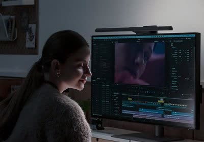 benq halo led monitor productivity lamp with video