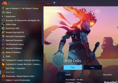 playnite gaming epic games store steam emulation