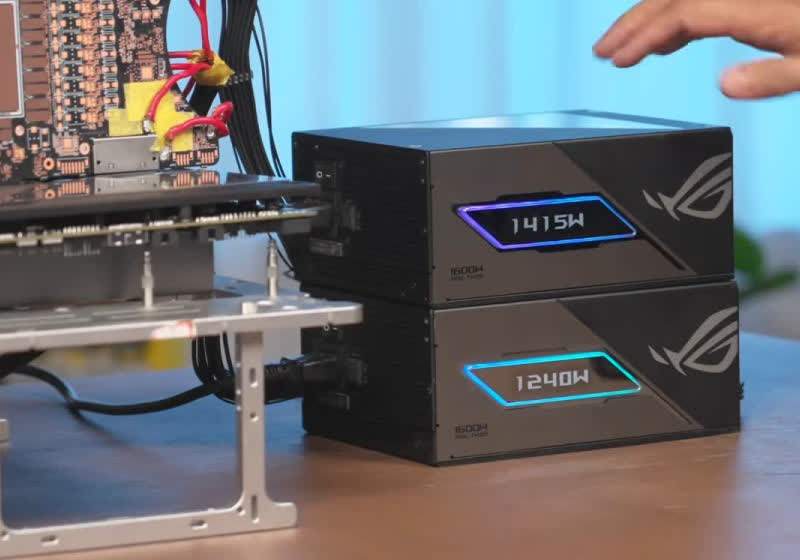 Asus pushes 2,600W into RTX 5090 to prove new cableless GPU power connector works