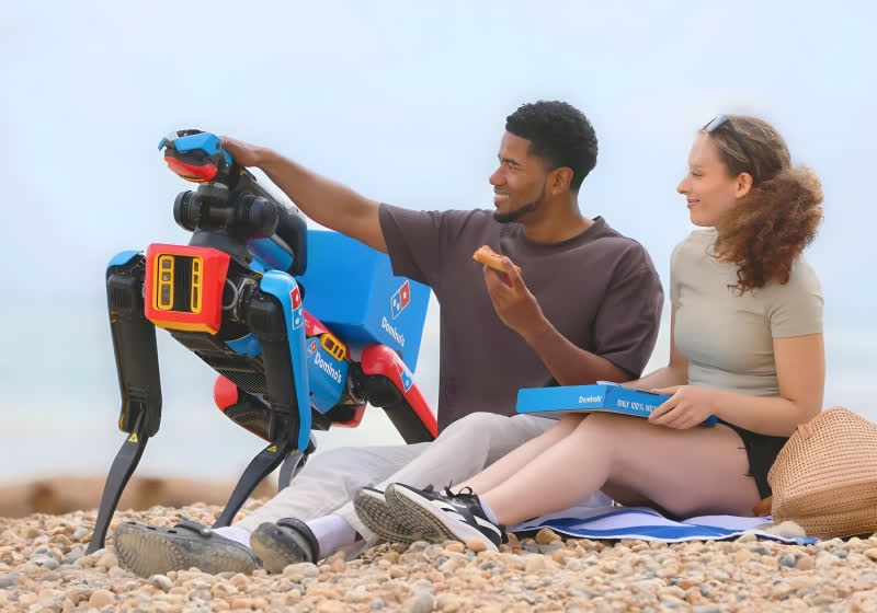 Domino's deploys Boston Dynamics' robot dog to deliver pizza and fend off seagulls on beaches
