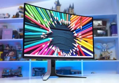 dell alienware oled gaming monitor curved monitor