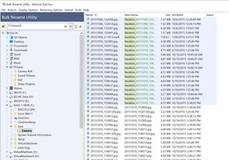 Bulk Rename Utility is a free and powerful tool for batch file renaming