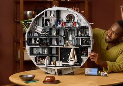 lego death star set big disc star wars toys