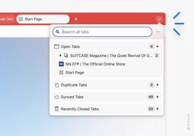 vivaldi tab button