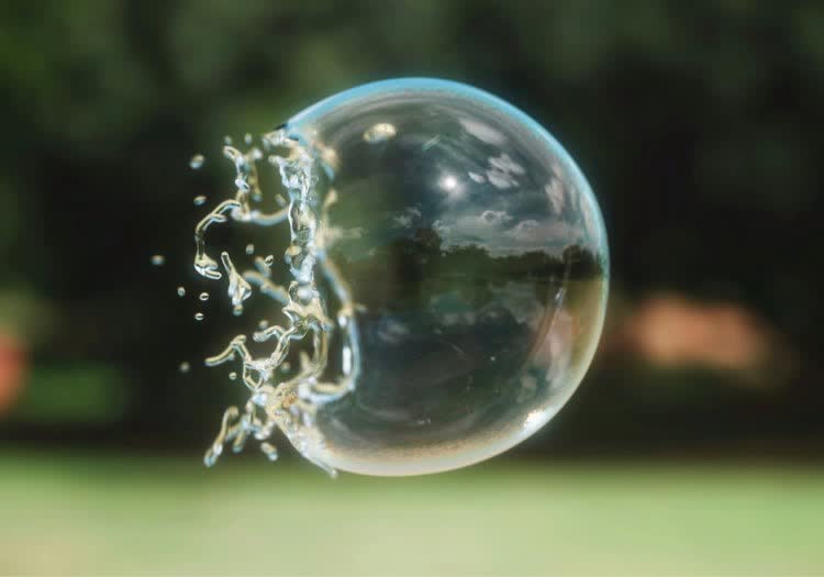 economy stock market big tech bubble burst