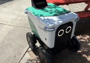 robots safety delivery food with video