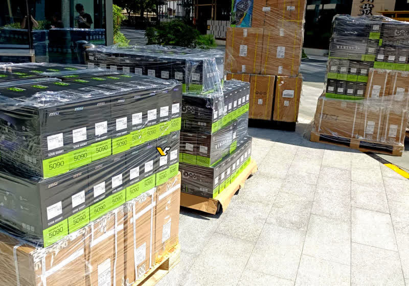 MSI says pallets of RTX 5090 cards seen in China came from gray market imports