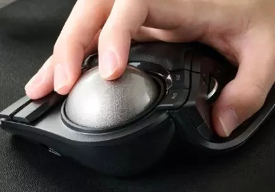 elecom huge mouse peripherals trackball with video